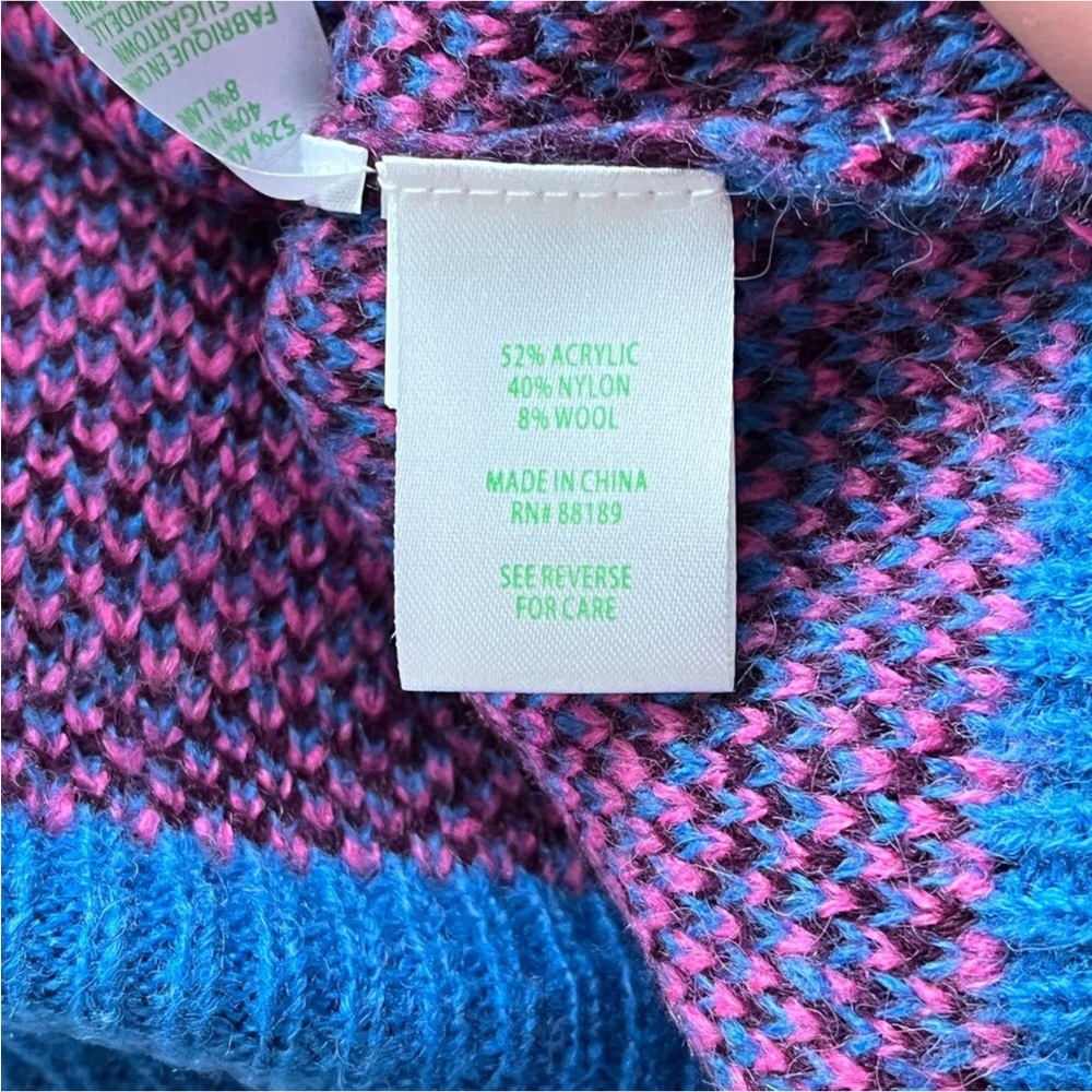 Lilly Pulitzer Ferrara Sweater Blue Flare Growl and Prowl Jacquard Print Size XS - Picture 14 of 16